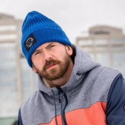 Bauer X East Coast Lifestyle Rib Patch Beanie -Best Hockey Store 660381 BLU 02