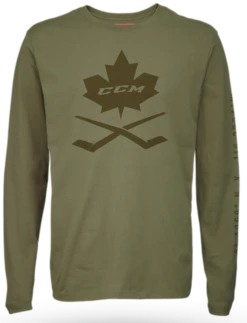 CCM Nostalgia Leaf Long Sleeve Tee Adult