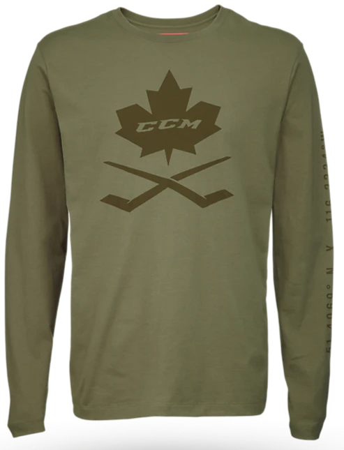 CCM Nostalgia Leaf Long Sleeve Tee Adult 1 CCM Nostalgia Leaf Long Sleeve Tee Adult